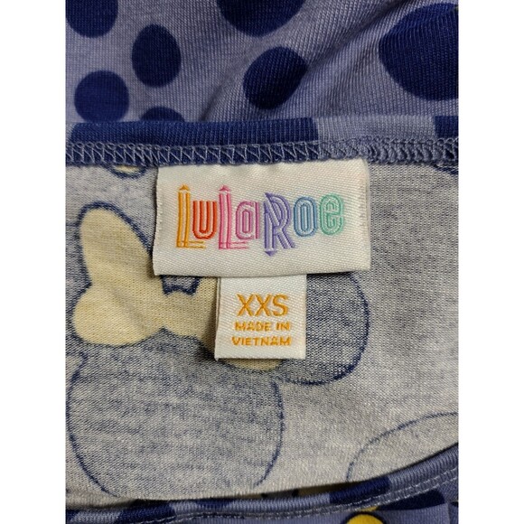 LuLaRoe Irma Womens XXS Shirt Tunic Stretch Disney Minnie Mouse Purple - NEW - Picture 5 of 8